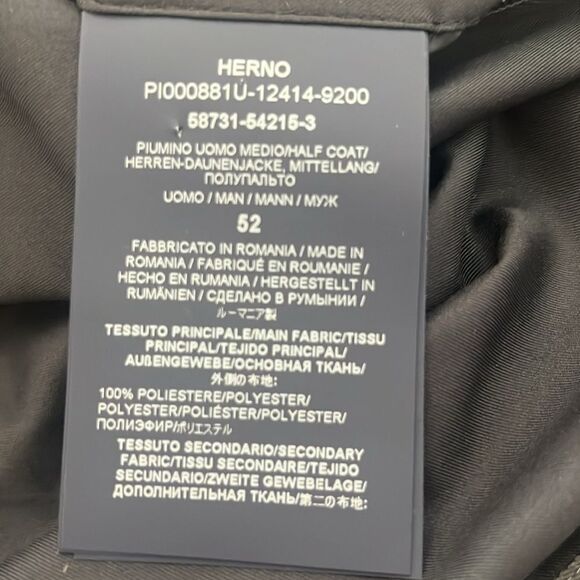 Herno funnel-neck hooded padded coat size 52 Italy/42 US NWT $1753 - Picture 8 of 9